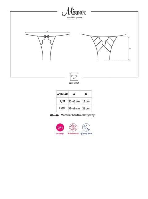 Otwarte rozcięte erotyczne sex figi obsessive l/xl Otwarte rozcięte erotyczne sex figi obsessive l/xl