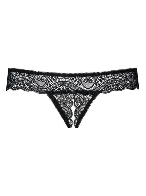 Stringi koronkowe rozcięte w kroku obsessive L/XL