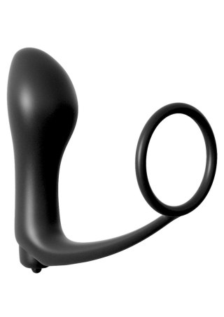 Plug-ASS GASM COCKRING PLUG BLACK
