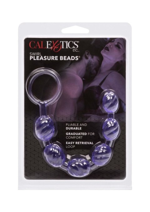 Plug/kulki-SWIRL PLEASURE BEADS PURPLE Plug/kulki-SWIRL PLEASURE BEADS PURPLE