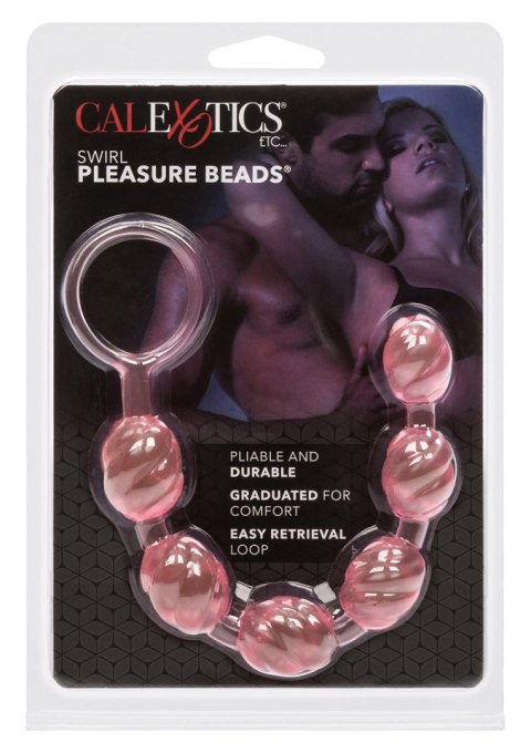 Plug/kulki-SWIRL PLEASURE BEADS PINK Plug/kulki-SWIRL PLEASURE BEADS PINK