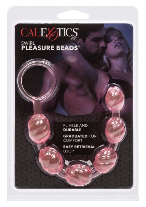 Plug/kulki-SWIRL PLEASURE BEADS PINK Plug/kulki-SWIRL PLEASURE BEADS PINK