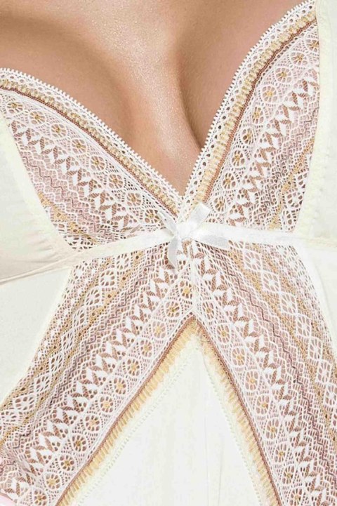 Bielizna-CONNIE CHEMISE cream S/M - Casmir Bielizna-CONNIE CHEMISE cream S/M - Casmir