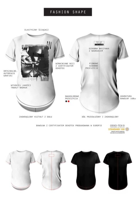 T-shirt men white S fashion T-shirt men white S fashion