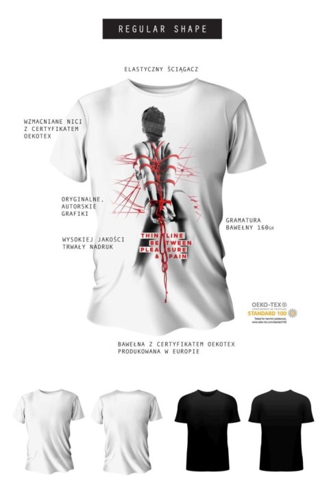 T-shirt men white S regular T-shirt men white S regular