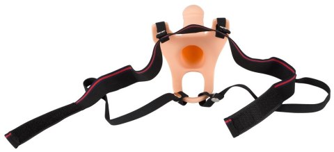 Strap-on dildo przedłużenie penisa elastyczne 26cm