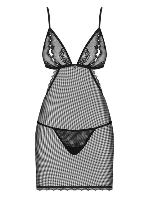 Bielizna-Millagro koszulka i stringi czarna L/XL Bielizna-Millagro koszulka i stringi czarna L/XL