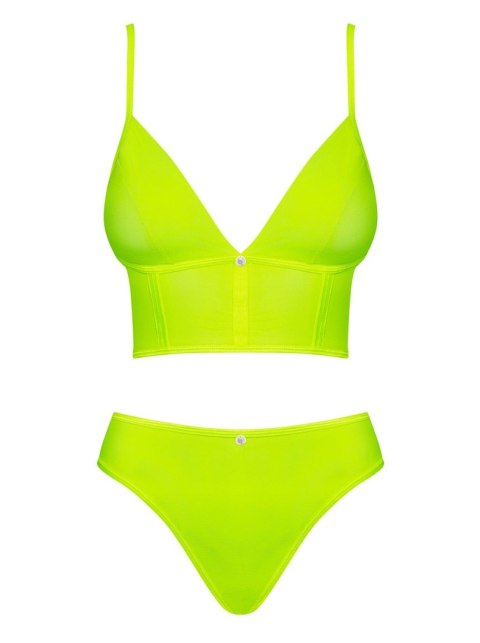 Komplet bielizny top figi - obsessive neonia s/m