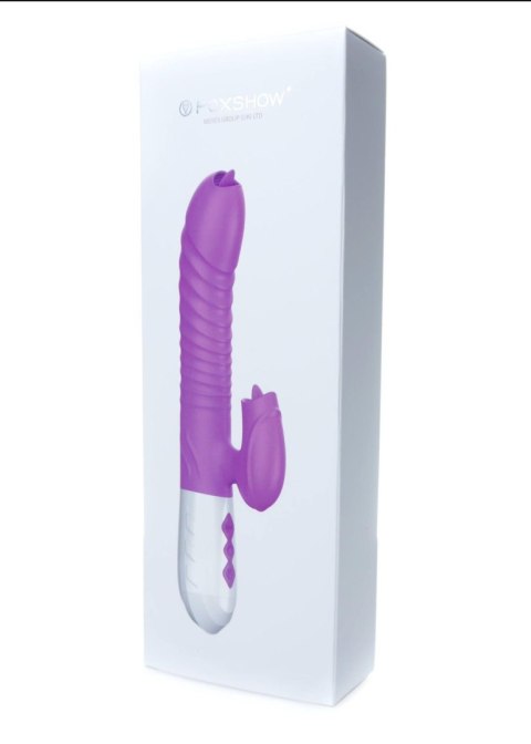 Wibrator króliczek masażer posuw podgrzewany 22cm