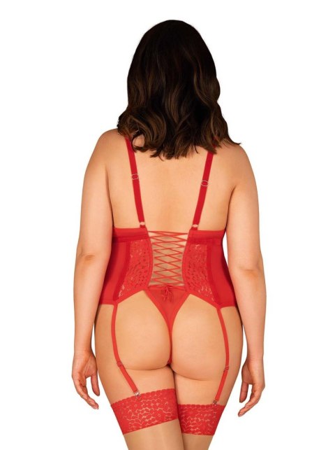 Gorset stringi komplet obsessive blossmina 4xl/5xl