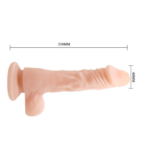 Realistyczne dildo przyssawką żylasty penis 21 cm Realistyczne dildo przyssawką żylasty penis 21 cm