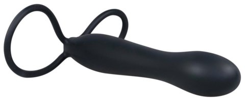 Dildo z pętlami na penisa jądra drugi członek 15cm