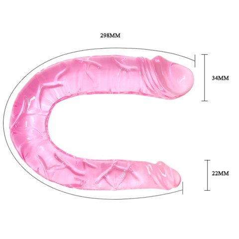 Podwójne dildo dwie końcówki sex lesbijski 29,8 cm Podwójne dildo dwie końcówki sex lesbijski 29,8 cm