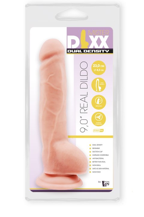 Dildo duże żylaste penis z mocną przyssawką 23 cm