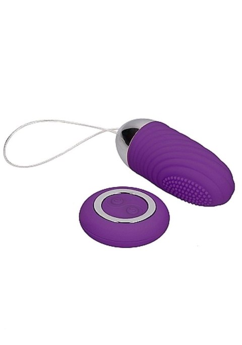 Ethan - Rechargeable Remote Control Vibrating Egg - Purple