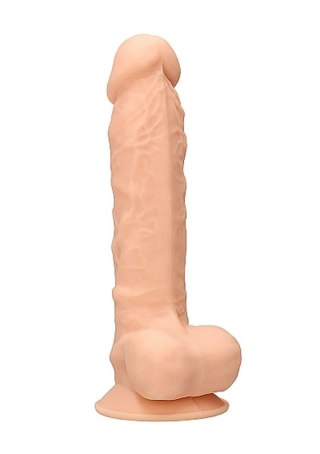 Realistyczne dildo żylaste z mocną przyssawką 18cm