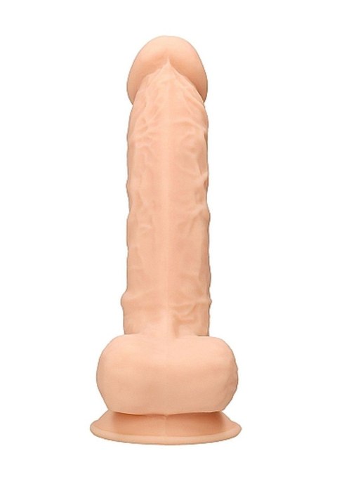 Realistyczne dildo żylaste z mocną przyssawką 18cm