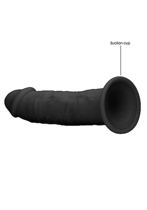 Zagięte silikonowe dildo mocna przyssawka 15 cm