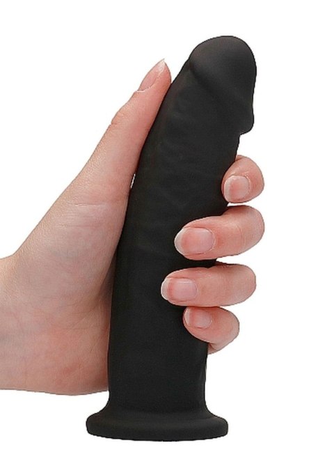 Zagięte silikonowe dildo mocna przyssawka 15 cm