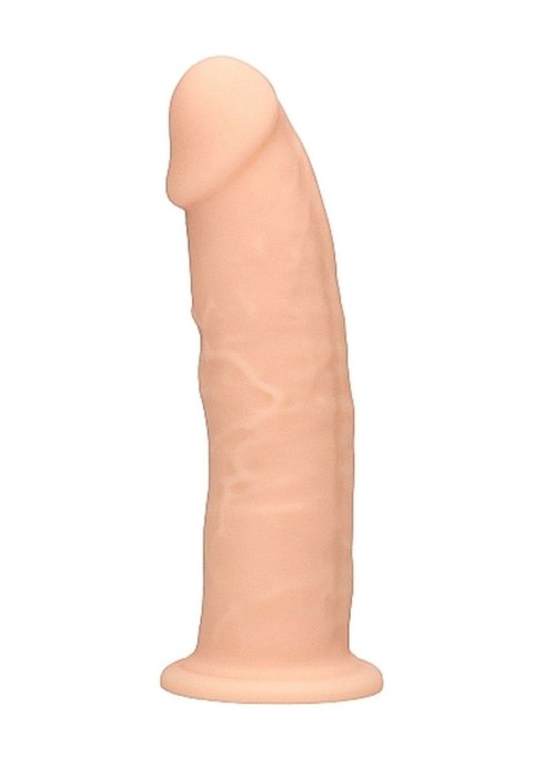 Żylaste silikonowe dildo mocna przyssawka 15 cm