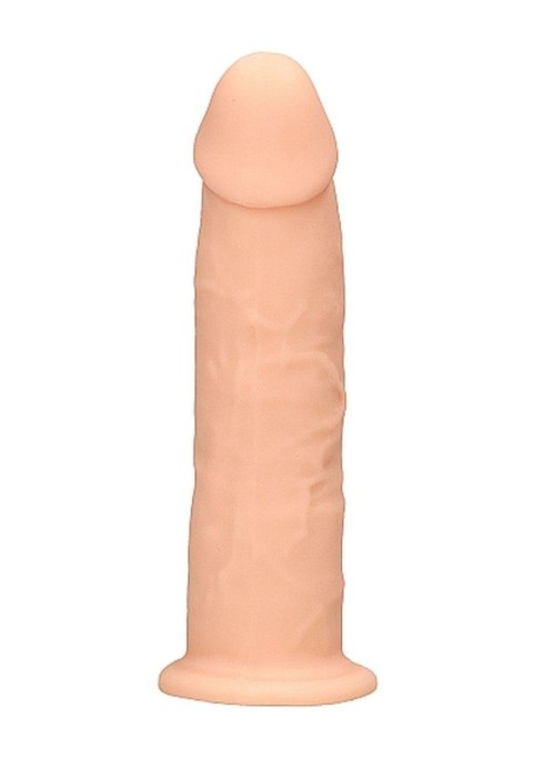 Żylaste silikonowe dildo mocna przyssawka 15 cm