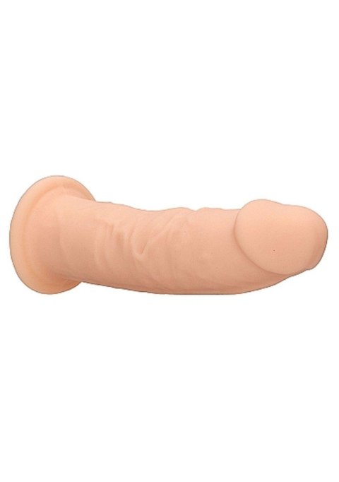 Żylaste silikonowe dildo mocna przyssawka 15 cm