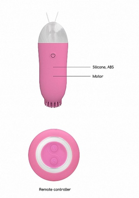 Jayden - Dual Rechargeable Vibrating Remote Toy - Pink