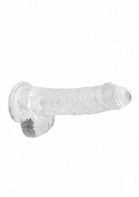 Mały przezroczysty penis dildo z przyssawką 17 cm