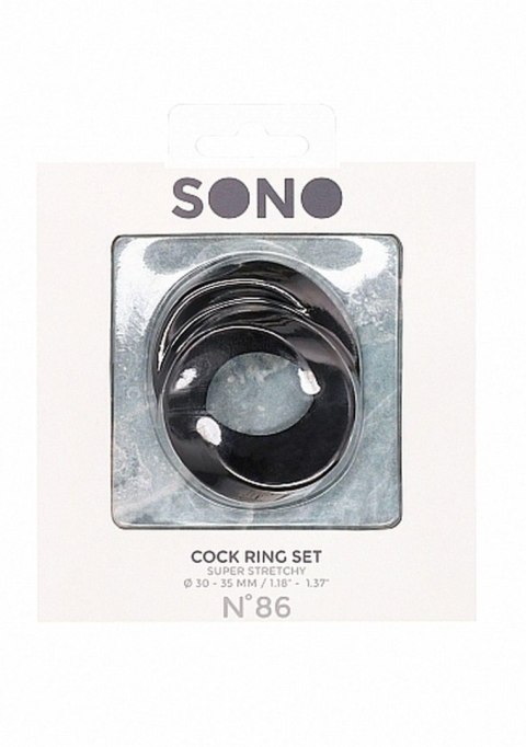 NO. 86 - Cock Ring Set - Black