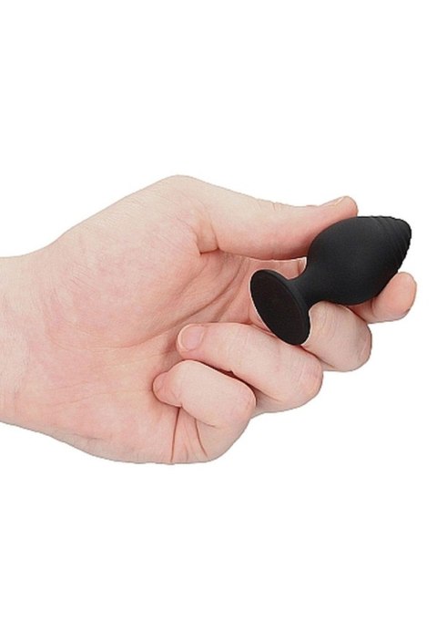 Rippled Butt Plug Set - Black