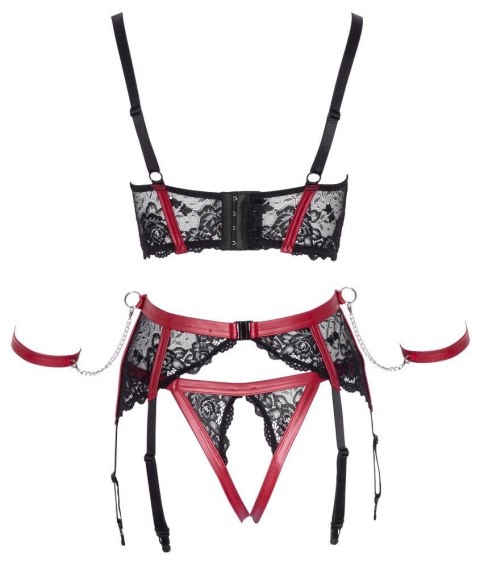 Shelf Bra Set black/red XL