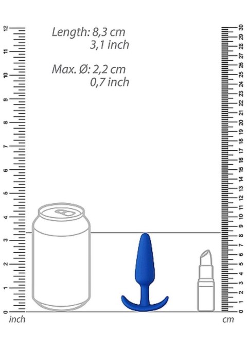 Wodoodporny silikonowy korek analny zatyczka 7,5cm