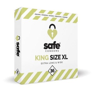 SAFE - Condoms King Size XL Extra Long & Wide (36 pcs)