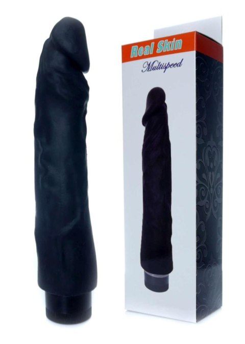 Wibrator czarny penis członek realistyczny 22cm