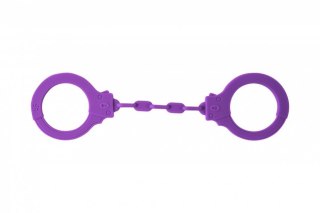 Kajdanki-Silicone Handcuffs Party Hard Suppression Purple