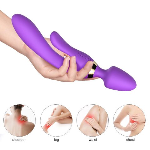 Masażer różdżka wibrator królik 9 trybów 23 cm sex