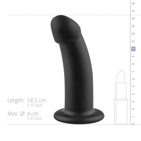 No-Parts - Charlie Dildo 14.5 cm - Black