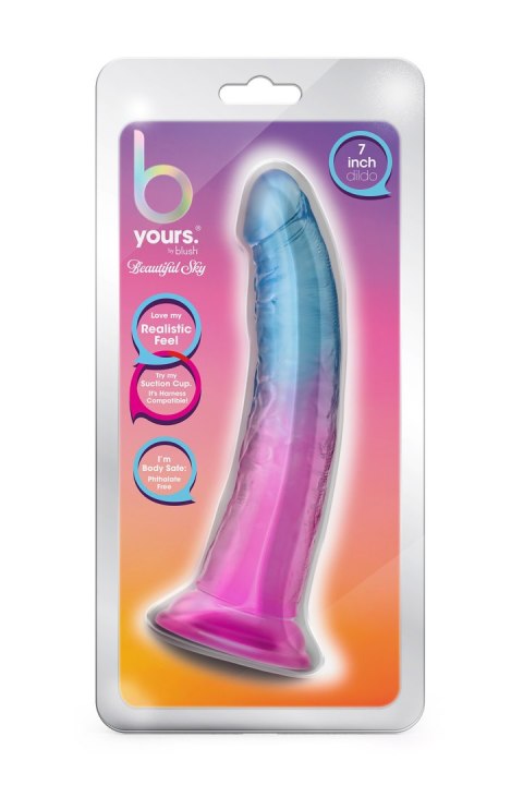 B YOURS BEAUTIFUL SKY 7 INCH DILDO SUNSET