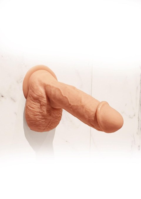 Realistyczne żylaste dildo z mocną przyssawką 17cm