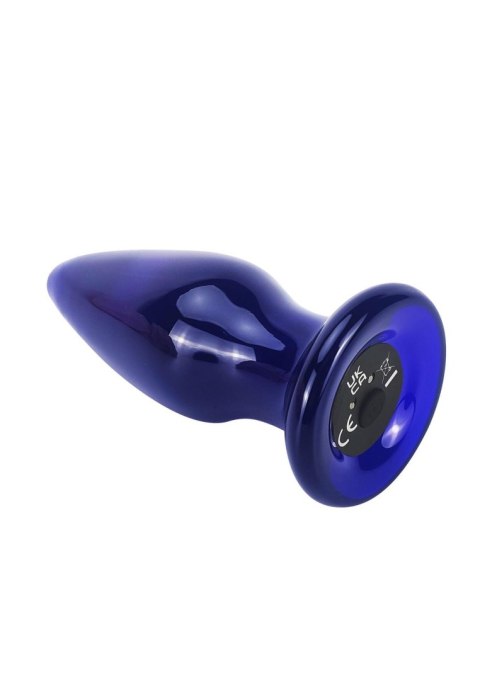 Szklany wibrujący korek analny sex buttplug 11cm