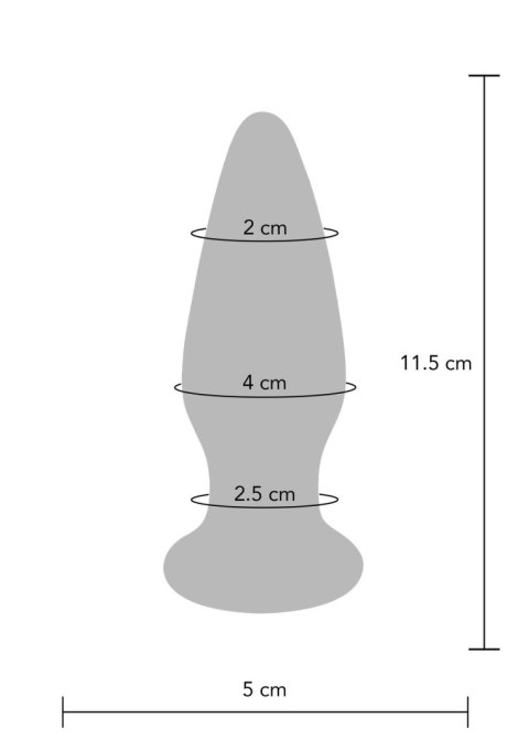 Szklany wibrujący korek analny sex buttplug 11cm