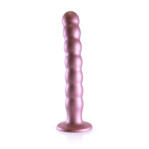 Beaded G-Spot Dildo - 8'' / 20,5 cm - Rose Gold