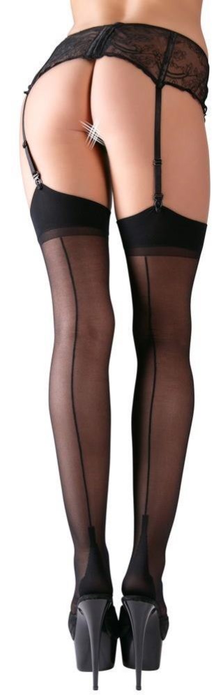 Stockings with seam black 2