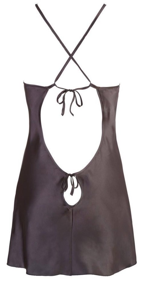 Satin Chemise Black L