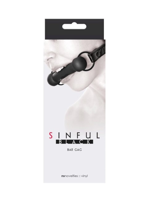 Sinful Bar Gag Black