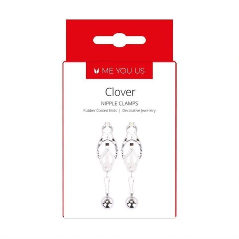 Me You Us Clover Nipple Clamp Silver