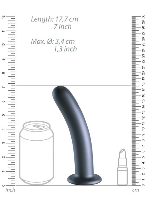 Smooth Silicone G-Spot Dildo - 7'' / 17 cm