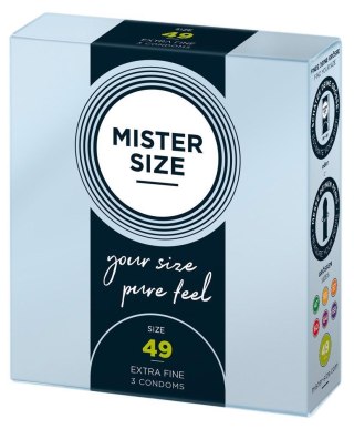 Mister Size 49mm pack of 3