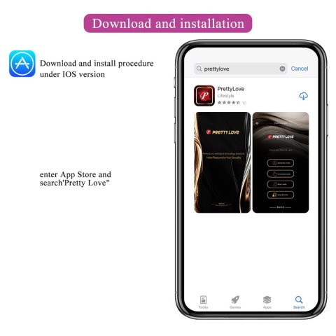 PRETTY LOVE - Abner, Mobile APP Long-distance Control 12 vibration functions