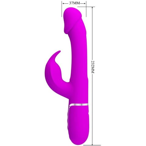 PRETTY LOVE - Kampas Rabbit 3 in 1, multifunction vibrator with tongue violet